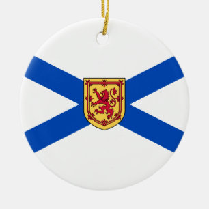 Flag of Nova Scotia (Canadian Province) Ceramic Ornament