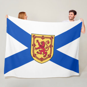 Flag of Nova Scotia (Canadian Province) Fleece Blanket