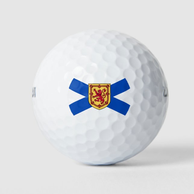 Flag of Nova Scotia (Canadian Province) Golf Balls (Front)