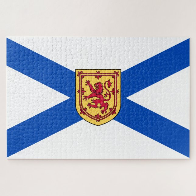 Flag of Nova Scotia (Canadian Province) Jigsaw Puzzle (Horizontal)