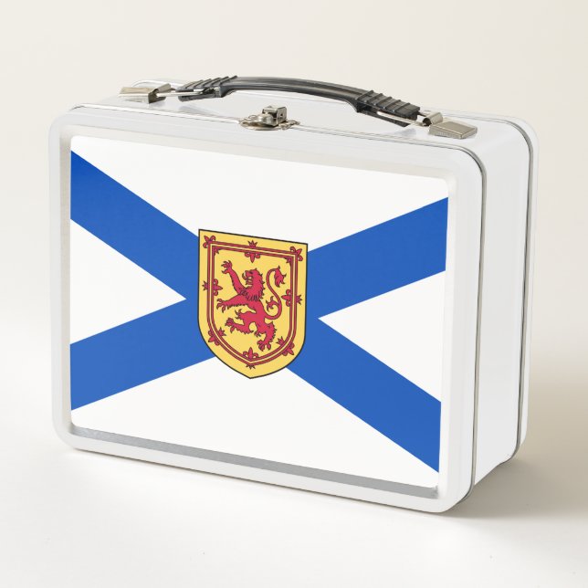 Flag of Nova Scotia (Canadian Province) Metal Lunch Box (Front)
