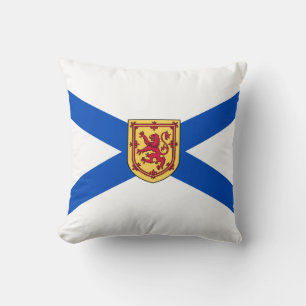 Flag of Nova Scotia (Canadian Province) Throw Pillow