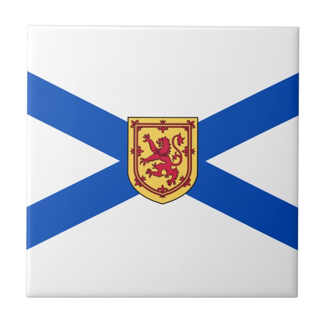 Flag of Nova Scotia (Canadian Province) Tile (Front)