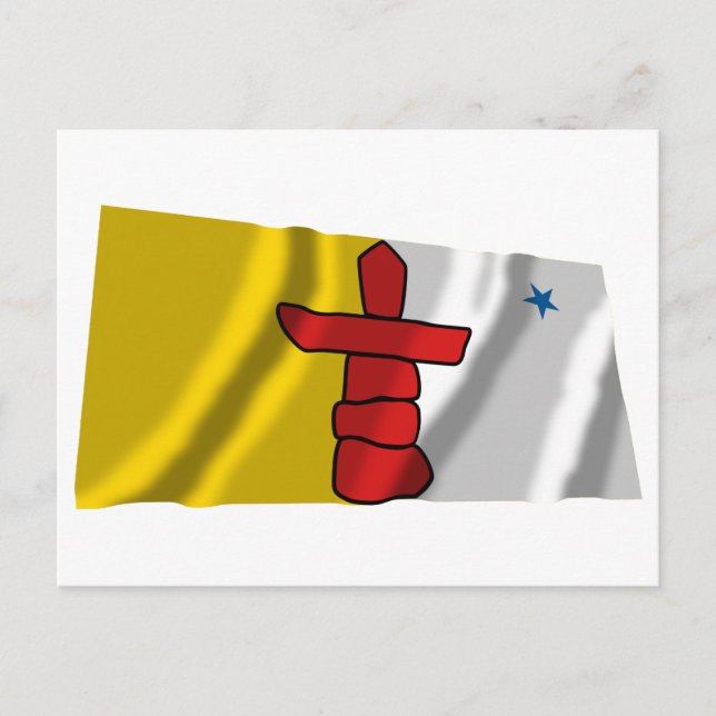 Flag of Nunavut, Canada Postcard (Front)