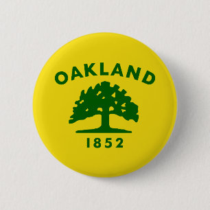 Flag of Oakland, California 2 Inch Round Button