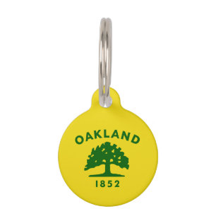 Flag of Oakland, California Pet Tag