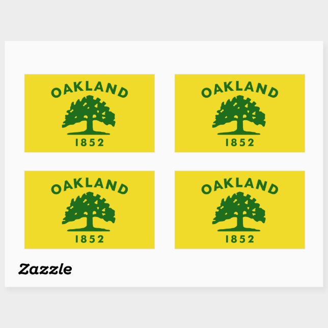 Flag of Oakland, California Sticker (Sheet)