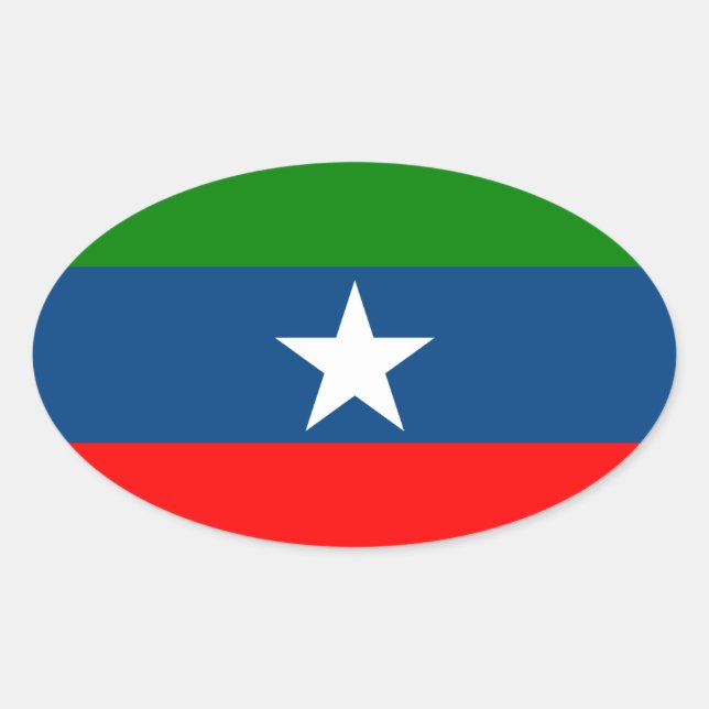 Flag of Ogaden Oval Sticker (Front)