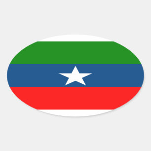 Flag of Ogaden Oval Sticker