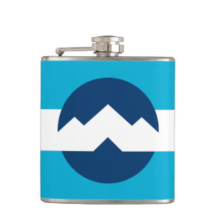 Flag of Ogden, Utah Hip Flask