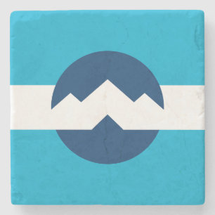 Flag of Ogden, Utah Stone Coaster