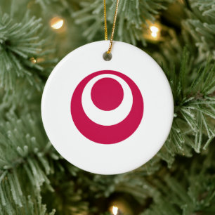 Flag of Okinawa Prefecture, Japan Ceramic Ornament