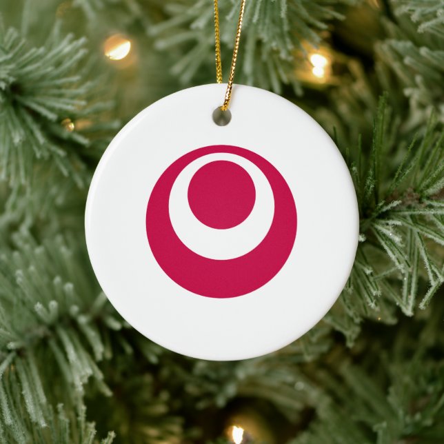 Flag of Okinawa Prefecture, Japan Ceramic Ornament (Tree)