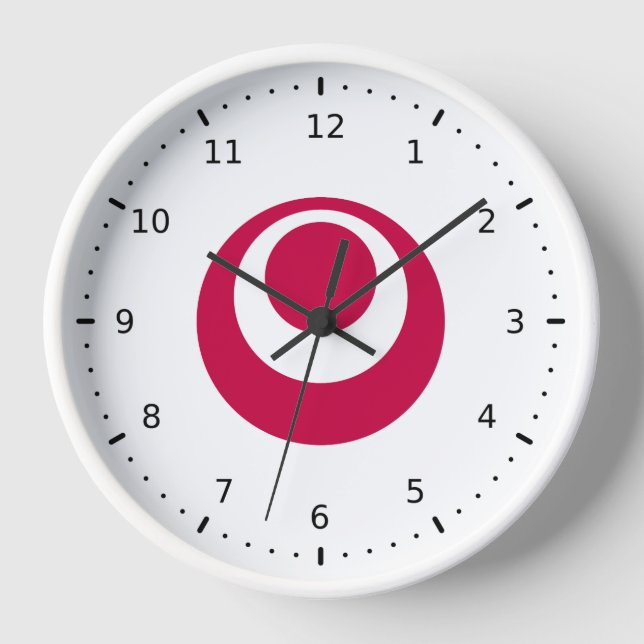 Flag of Okinawa Prefecture, Japan Clock (Front)