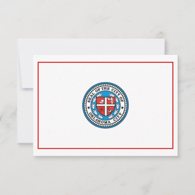 Flag of Oklahoma City (Oklahoma) Card (Front)