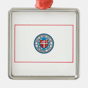 Flag of Oklahoma City (Oklahoma) Metal Ornament