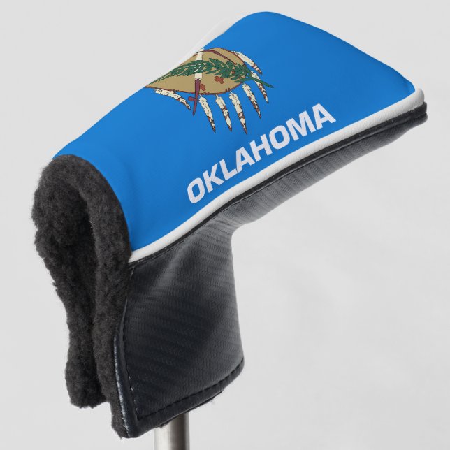 Flag of Oklahoma Golf Head Cover (3/4 Front)