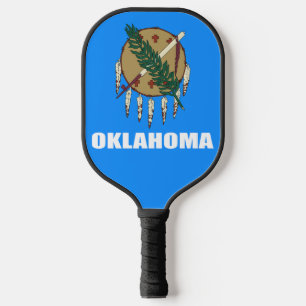 Flag of Oklahoma Pickleball Paddle