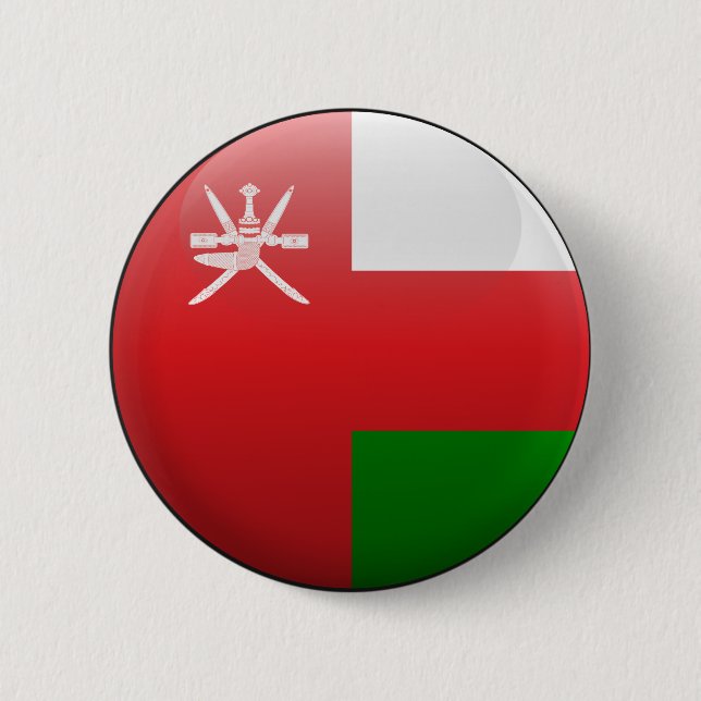 Flag of Oman 2 Inch Round Button (Front)
