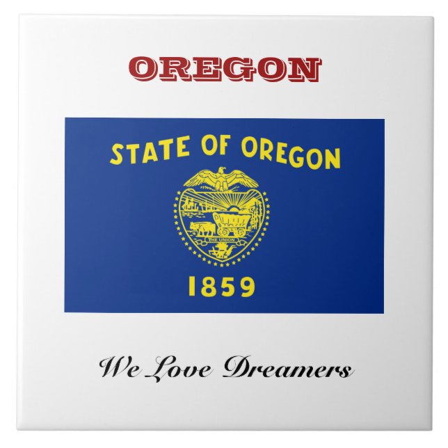 Flag of Oregon Tile (Front)