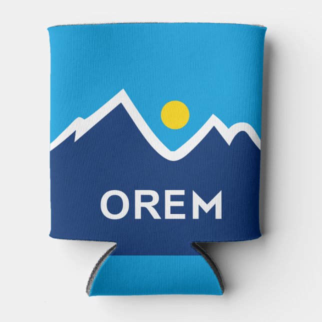 Flag of Orem, Utah Can Cooler (Front)