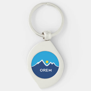 Flag of Orem, Utah Keychain
