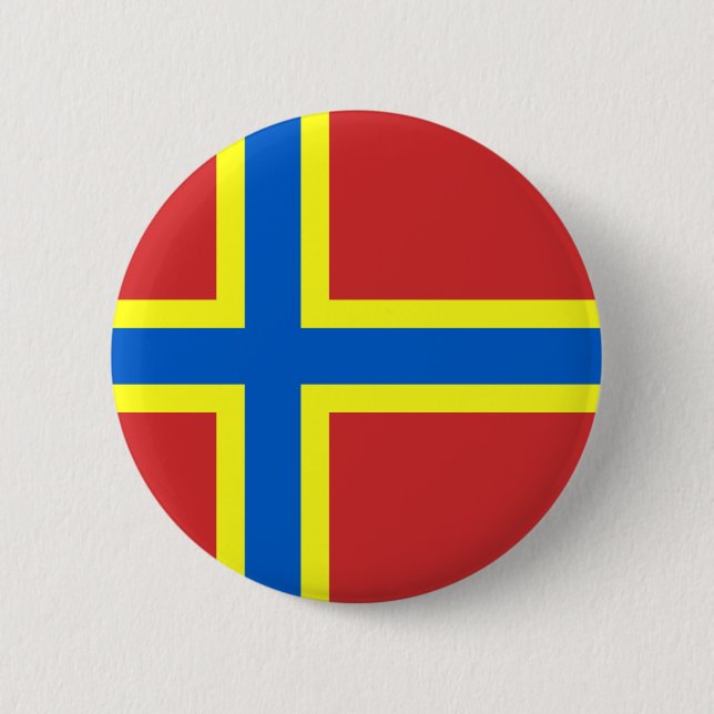 Flag of Orkney 2 Inch Round Button (Front)