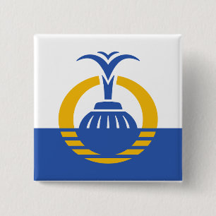 Flag of Orlando, Florida. 2 Inch Square Button