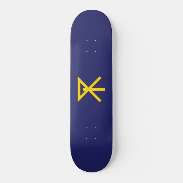 Flag of Osaka (Japan) Skateboard (Front)