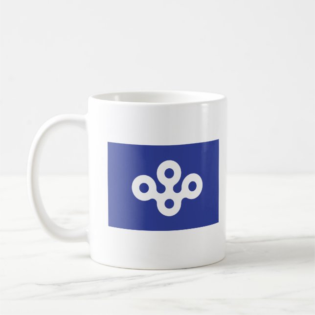 Flag of Osaka Prefecture, Japan Coffee Mug (Left)