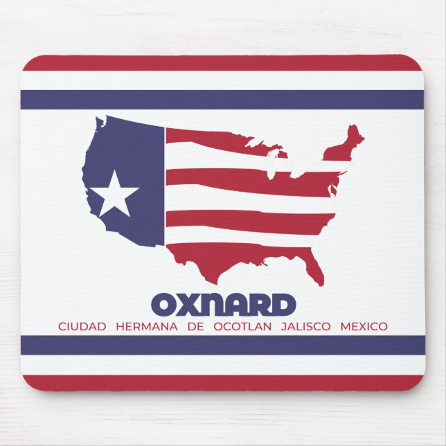 Flag of Oxnard (California) Mouse Pad (Front)