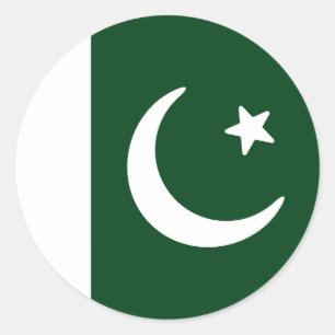 Flag of Pakistan Classic Round Sticker