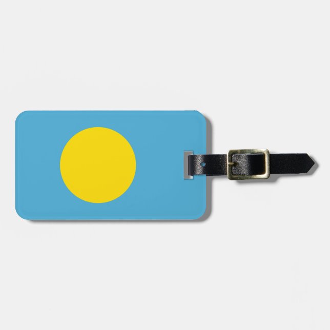 Flag of Palau Easy ID Personal Luggage Tag (Front Horizontal)