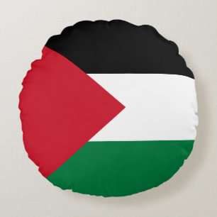 Flag of Palestine Round Pillow