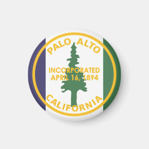Flag of Palo Alto, California Magnet