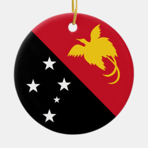 Flag of Papua New Guinea Ceramic Ornament