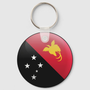 Flag of Papua New Guinea Keychain