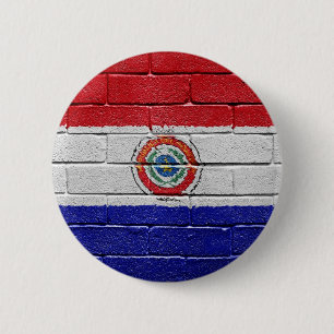 Flag of Paraguay 2 Inch Round Button