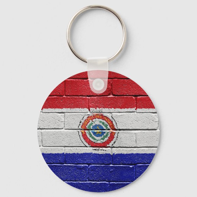 Flag of Paraguay Keychain (Front)
