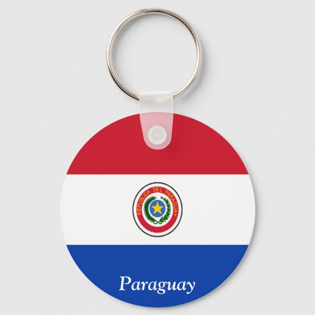 Flag of Paraguay Keychain (Front)