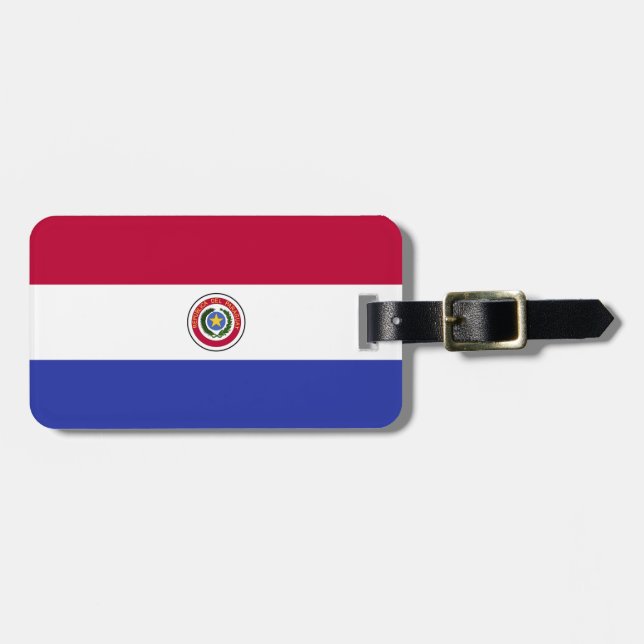 Flag of Paraguay Luggage Tag (Front Horizontal)