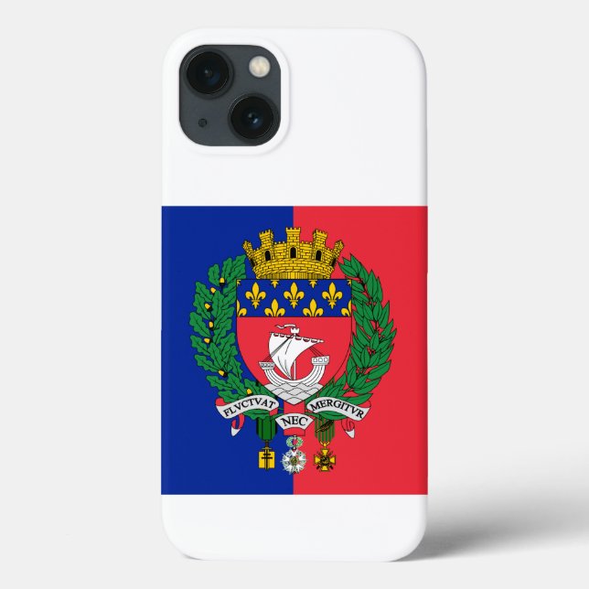 Flag of Paris, France Case-Mate iPhone Case (Back)
