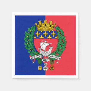 Flag of Paris, France Napkin