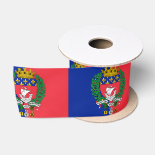 Flag of Paris (France) Satin Ribbon