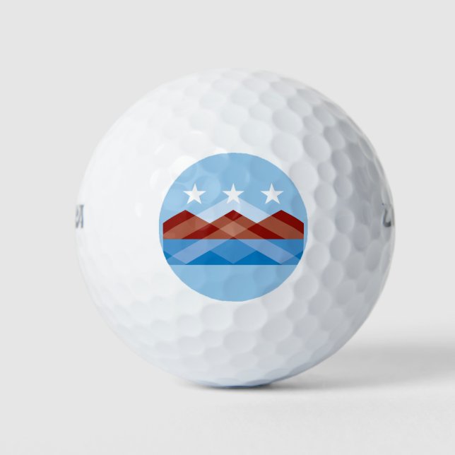 Flag of Peoria, Arizona Golf Balls (Front)