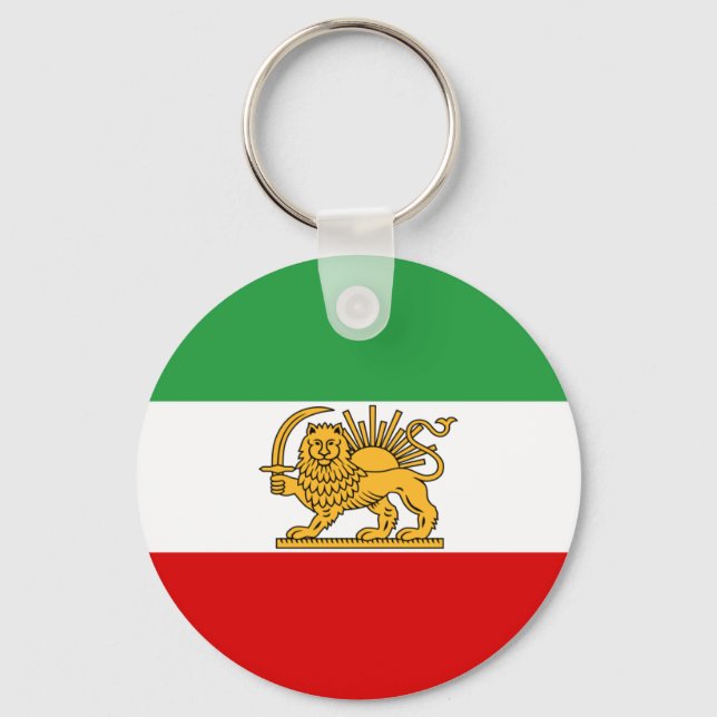 Flag of Persia / Iran (1964-1980) Keychain (Front)
