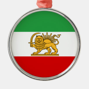 Flag of Persia / Iran (1964-1980) Metal Ornament