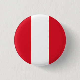 Flag of Peru 1 Inch Round Button