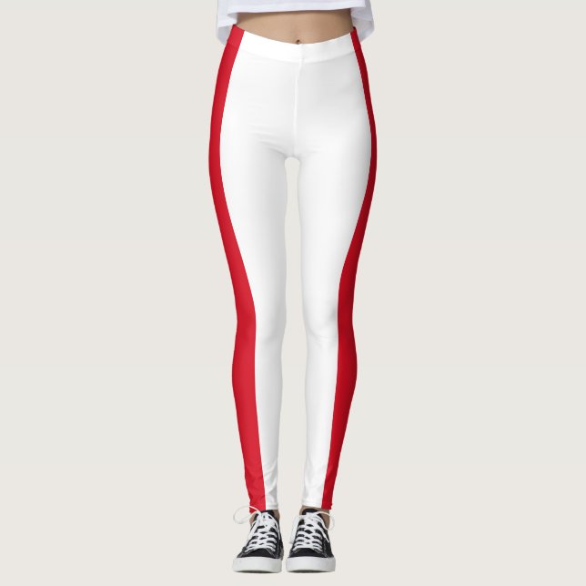 Flag of Peru (Peruvian Flag) Leggings (Front)