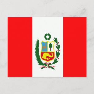 Flag of Peru Postcard